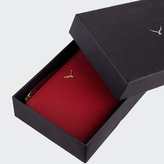 Siena Women’s Two-Pocket Leather Wallet – Mapi Edition, Red