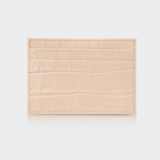 Capri Women’s Croco Leather Card Holder – Mapi Edition, Black