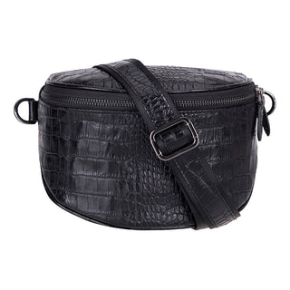 Marla Leather Crossbody Bag, Black - UnBranded
