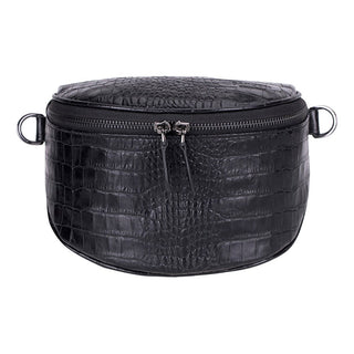 Marla Leather Crossbody Bag, Black - UnBranded