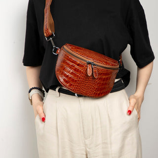 Marla Leather Crossbody Bag, Heather - UnBranded