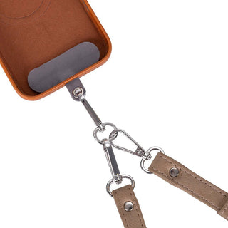Marlow PU Leather Phone Strap & Wallet Set, Mink - BlackBrook Case