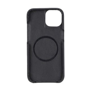 Mason Leather iPhone 14 Plus MagSafe Case, Soft Black - BlackBrook Case