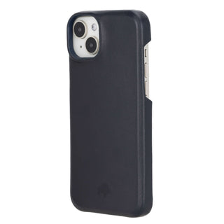 Mason Leather iPhone 14 Plus MagSafe Case, Soft Blue - BlackBrook Case