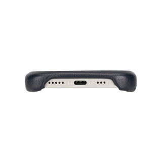 Mason Leather iPhone 14 Plus MagSafe Case, Soft Blue - BlackBrook Case