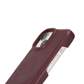 Mason Leather iPhone 14 Plus MagSafe Case, Soft Bordeaux - BlackBrook Case