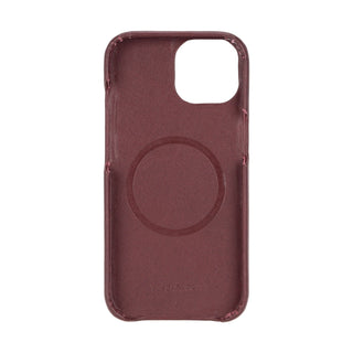 Mason Leather iPhone 14 Plus MagSafe Case, Soft Bordeaux - BlackBrook Case