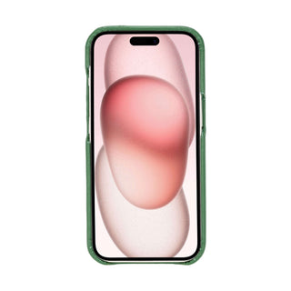 Mason Leather iPhone 14 Plus MagSafe Case, Soft Green - BlackBrook Case