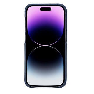 Mason Full - Grain Leather MagSafe Case – iPhone 14 Pro Max, Monaco Blue - BlackBrook Case