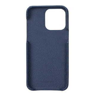 Mason Full - Grain Leather MagSafe Case – iPhone 14 Pro Max, Monaco Blue - BlackBrook Case