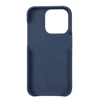 Mason Full - Grain Leather MagSafe Case – iPhone 14 Pro, Monaco Blue - BlackBrook Case