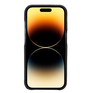 Mason Full - Grain Leather MagSafe Case – iPhone 14 Pro, Pebble Black - BlackBrook Case