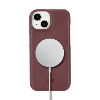 Mason Full - Grain Leather MagSafe Case – iPhone 14, Soft Bordeaux - BlackBrook Case