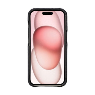 Mason Full - Grain Leather MagSafe Case – iPhone 15, Pebble Black - BlackBrook Case