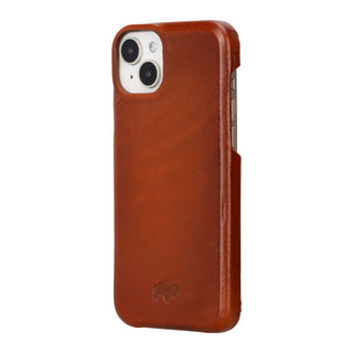 Mason Full-Grain Leather MagSafe Case – iPhone 15 Plus, Burnished Tan - BlackBrook Case