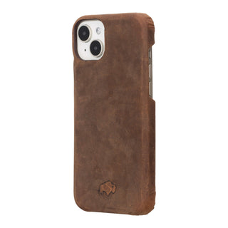 Mason Full-Grain Leather MagSafe Case – iPhone 15 Plus, Distressed Coffee - BlackBrook Case