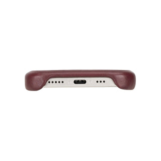 Mason Full-Grain Leather MagSafe Case – iPhone 15 Plus, Soft Bordeaux - BlackBrook Case