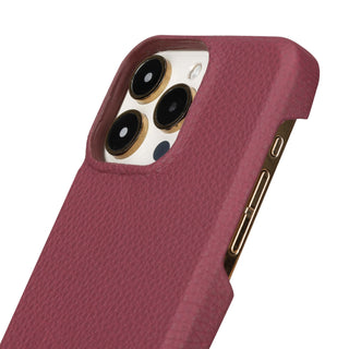 Mason Full - Grain Leather MagSafe Case – iPhone 15 Pro Max, Bordeaux - BlackBrook Case