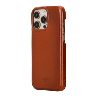 Mason Full-Grain Leather MagSafe Case – iPhone 15 Pro, Burnished Tan - BlackBrook Case