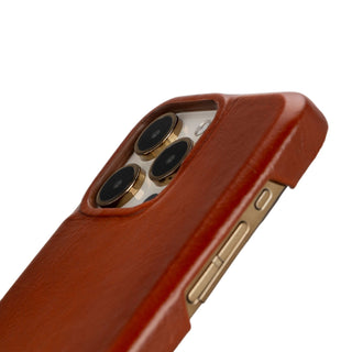 Mason Full-Grain Leather MagSafe Case – iPhone 15 Pro, Burnished Tan - BlackBrook Case