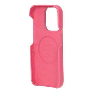 Mason Full - Grain Leather MagSafe Case – iPhone 15 Pro Max, Fuchsia - BlackBrook Case