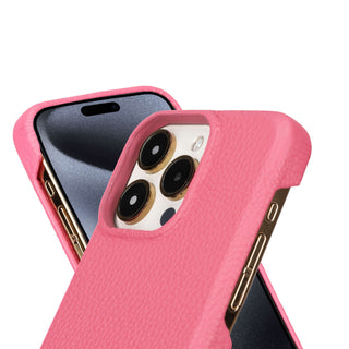 Mason Full-Grain Leather MagSafe Case – iPhone 15 Pro, Fuchsia - BlackBrook Case