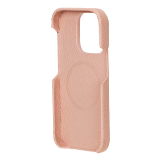 Mason Full - Grain Leather MagSafe Case – iPhone 15 Pro Max, Pink - BlackBrook Case
