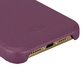 Mason Full-Grain Leather MagSafe Case – iPhone 15 Pro, Purple - BlackBrook Case