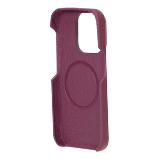 Mason Full - Grain Leather MagSafe Case – iPhone 15 Pro Max, Purple - BlackBrook Case