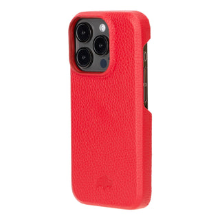 Mason Full-Grain Leather MagSafe Case – iPhone 15 Pro, Red - BlackBrook Case