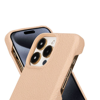 Mason Full-Grain Leather MagSafe Case – iPhone 15 Pro, Sand - BlackBrook Case