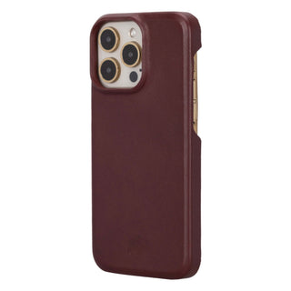 Mason Full-Grain Leather MagSafe Case – iPhone 15 Pro, Soft Bordeaux - BlackBrook Case