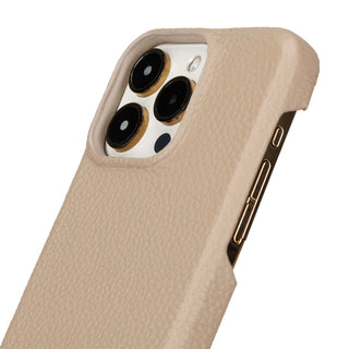 Mason Full - Grain Leather MagSafe Case – iPhone 15 Pro Max, Taupe - BlackBrook Case