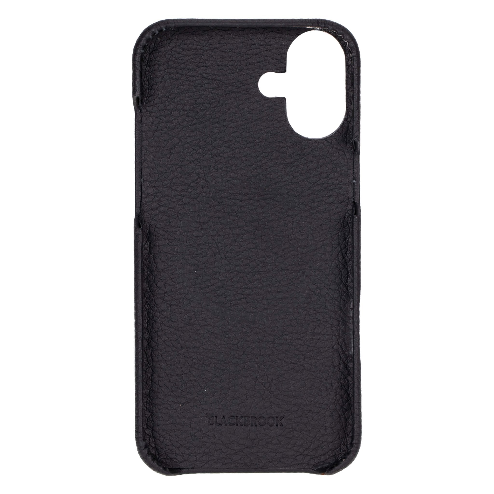 iPhone 16 Leather MagSafe Case - Pebble Black – BlackBrook Case