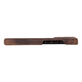 Mason Leather iPhone 16 Plus MagSafe Case, Distressed Coffee - BlackBrook Case