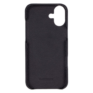 Mason Leather iPhone 16 Plus MagSafe Case, Pebble Black - BlackBrook Case