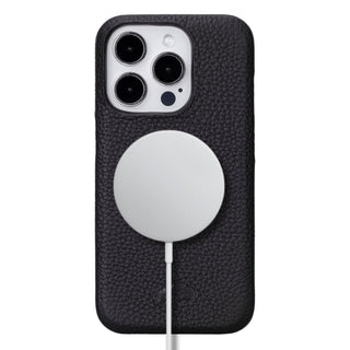 Mason Leather iPhone 16 Pro MagSafe Case, Pebble Black - BlackBrook Case