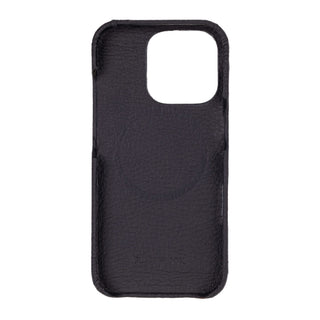 Mason Leather iPhone 16 Pro MagSafe Case, Pebble Black - BlackBrook Case
