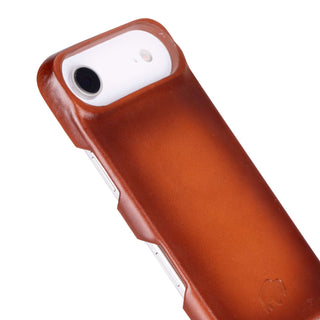 Mason Full - Grain Leather MagSafe Case – iPhone 17 Air, Burnished Tan - BlackBrook Case