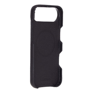 Mason Full - Grain Leather MagSafe Case – iPhone 17 Air, Pebble Black - BlackBrook Case