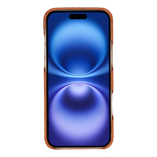 Mason Full - Grain Leather MagSafe Case – iPhone 17, Burnished Tan - BlackBrook Case