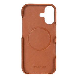 Mason Full - Grain Leather MagSafe Case – iPhone 17, Burnished Tan - BlackBrook Case