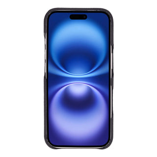 Mason Full - Grain Leather MagSafe Case – iPhone 17, Pebble Black - BlackBrook Case