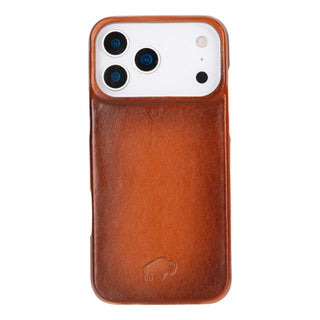 Mason Full - Grain Leather MagSafe Case – iPhone 17 Pro Max, Burnished Tan - BlackBrook Case