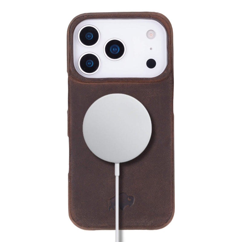 Mason Leather iPhone 17 Pro Max MagSafe Case, Distressed Coffee - BlackBrook Case