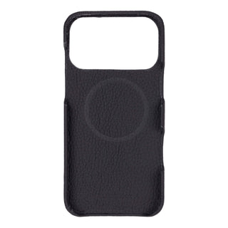 Mason Full - Grain Leather MagSafe Case – iPhone 17 Pro Max, Pebble Black - BlackBrook Case