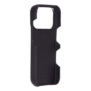 Mason Full - Grain Leather MagSafe Case – iPhone 17 Pro, Pebble Black - BlackBrook Case