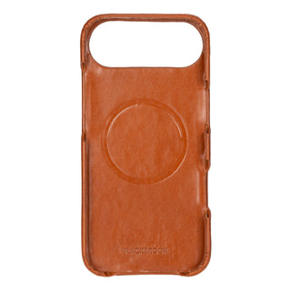 Mason Full - Grain Leather MagSafe Case – iPhone Air, Burnished Tan - BlackBrook Case