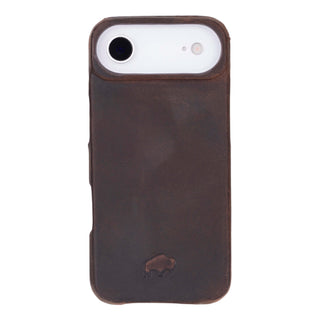Mason Full - Grain Leather MagSafe Case – iPhone Air, Distressed Coffee - BlackBrook Case