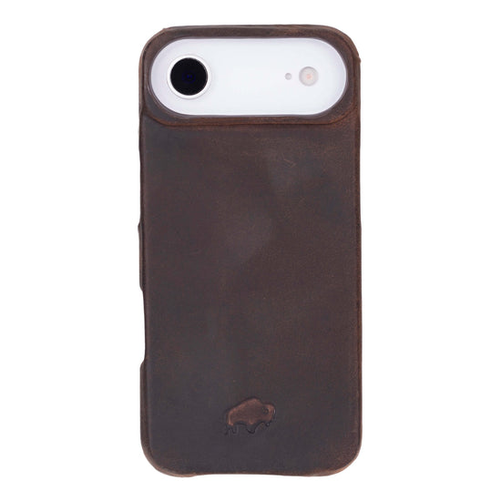 Mason Leather Snap On Case Distressed Coffee iPhone Air slim leather snap on case with structured protection and everyday grip